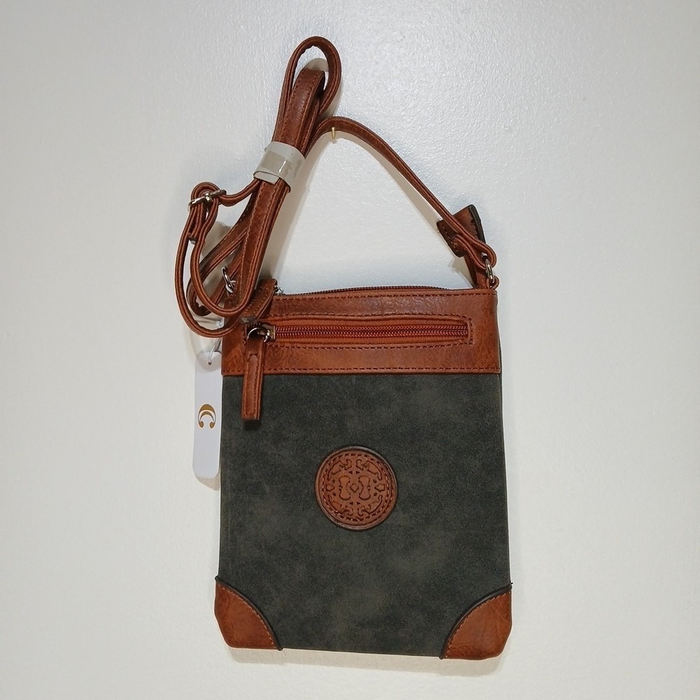 Charming Charlie's Brown And Gray Crossbody New With Tags!